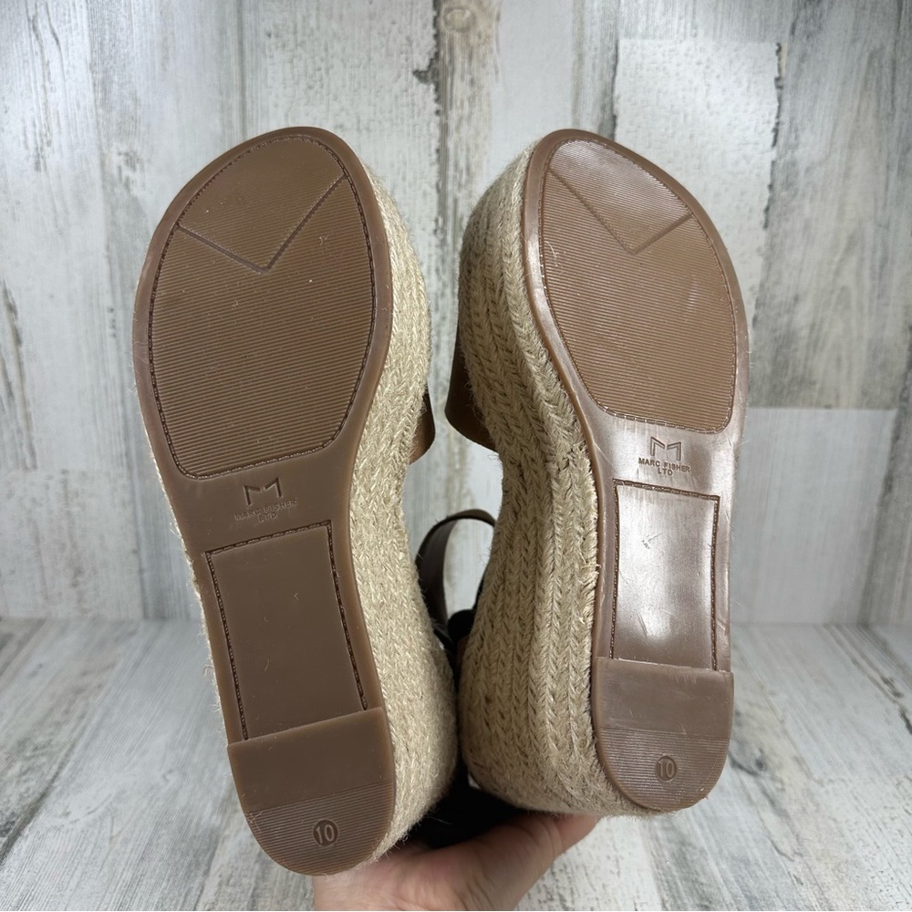 Marc Fisher Brown Platform Wedges - Picture 7 of 11